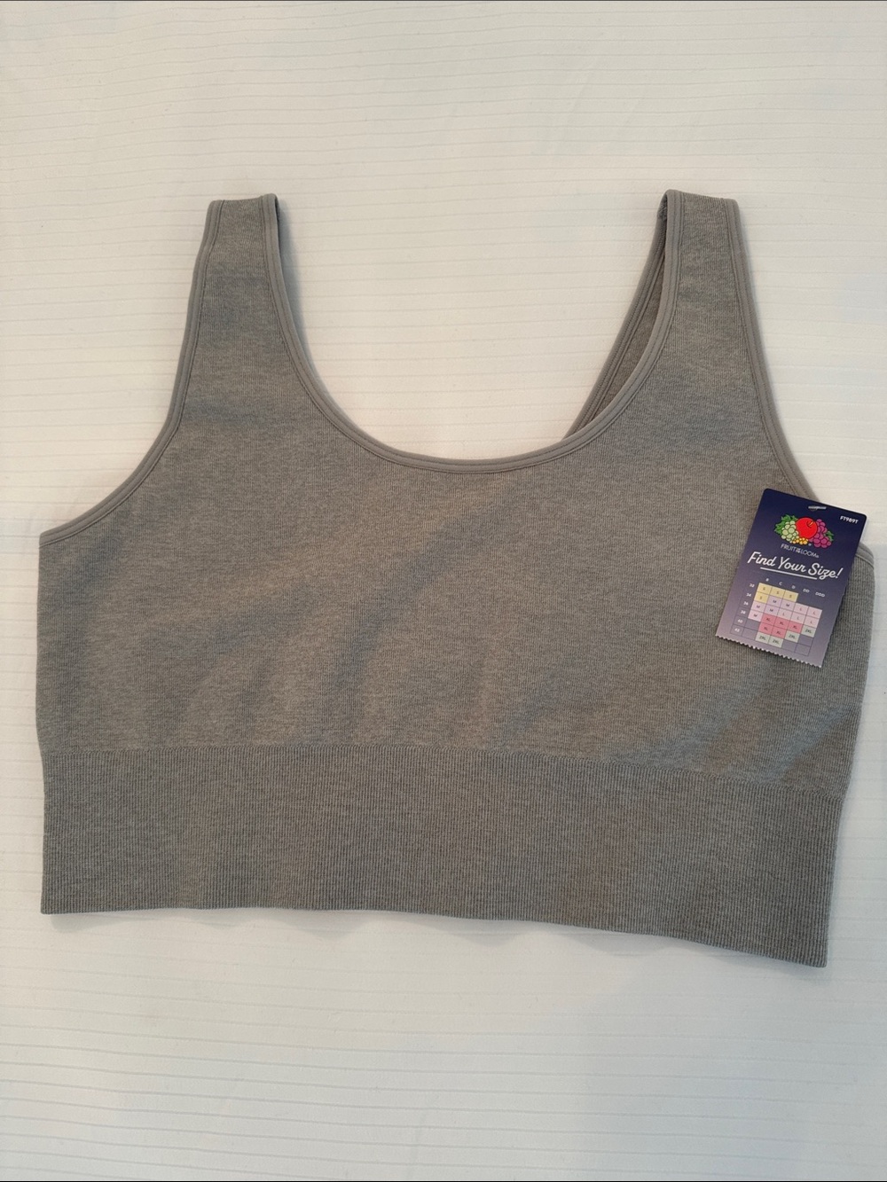 Fruit of the Loom Smoothing Longline Sports Bra. XL. NWT